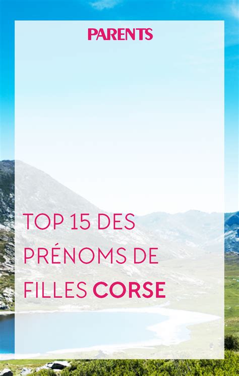 Liste de 73 Prénoms corses